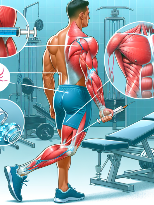 Unterstützung der Muskelregeneration nach dem Training durch Stanozolol-Injektion