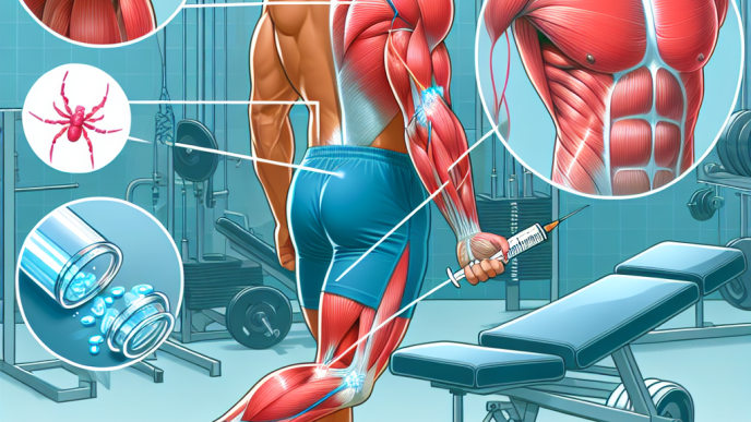 Unterstützung der Muskelregeneration nach dem Training durch Stanozolol-Injektion